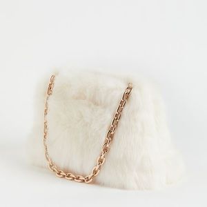 NWT H&M Faux fur bag